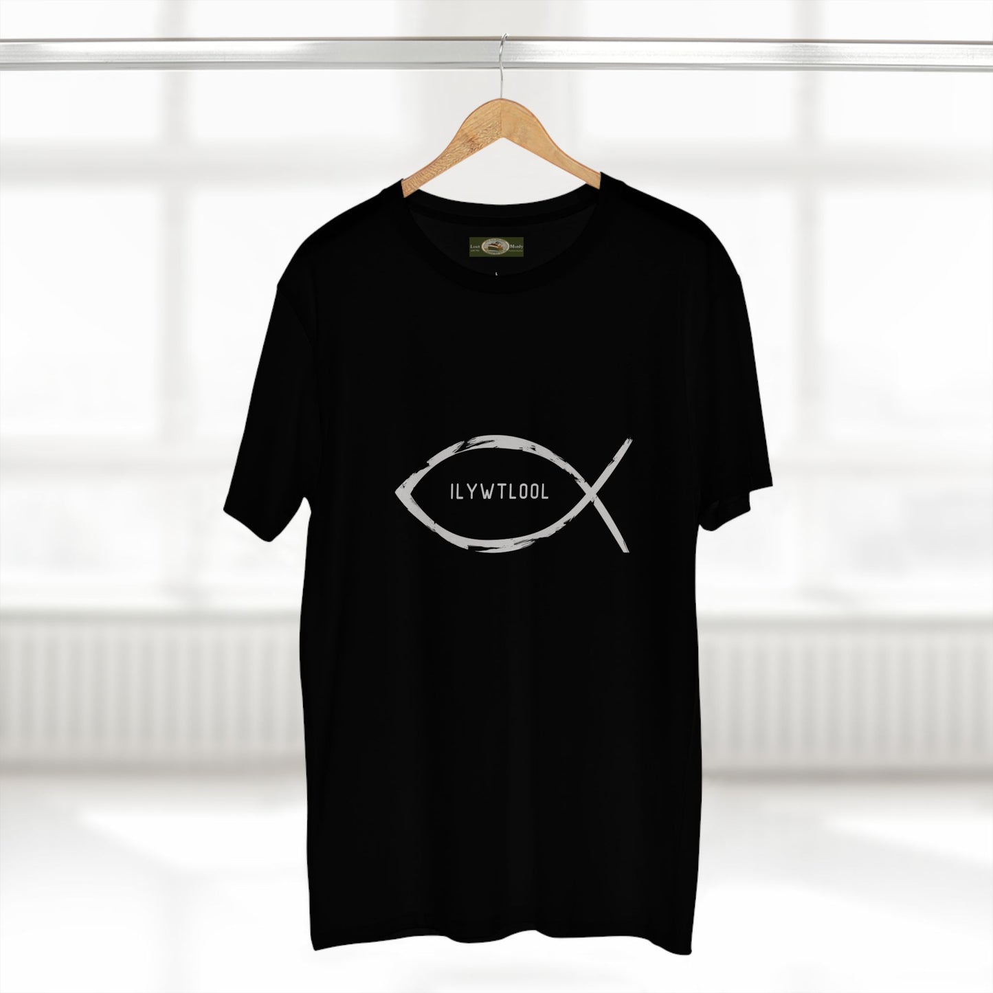 Christian Fish Acronym Adult Tee - Lost Manly Shop