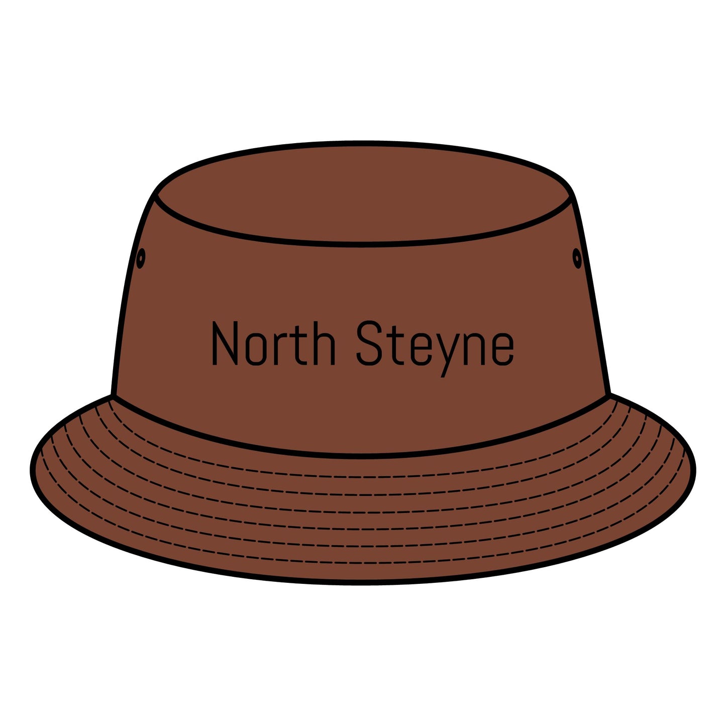 NORTH STEYNE Bucket Hat with Custom Northern Beaches Logo Design