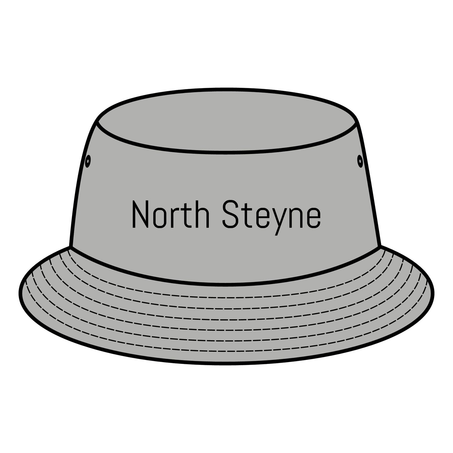 NORTH STEYNE Bucket Hat with Custom Northern Beaches Logo Design