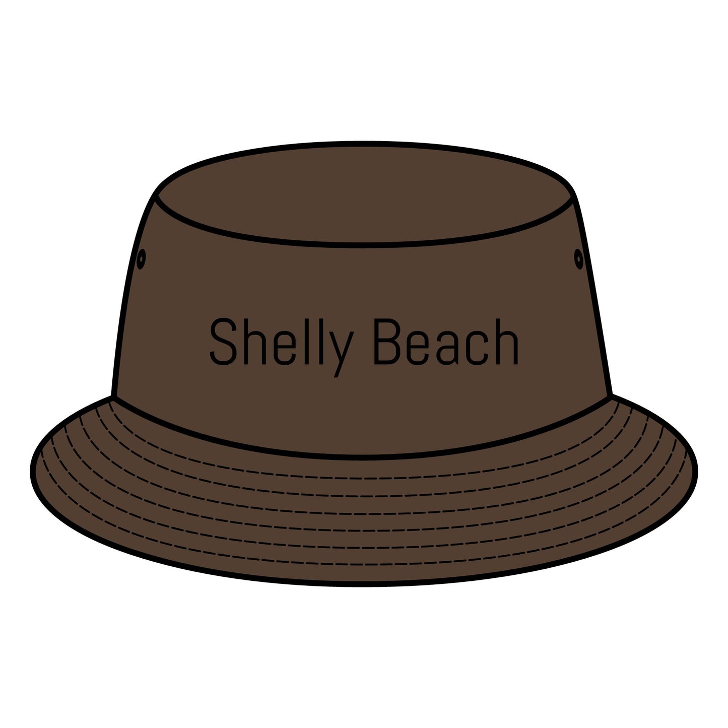 SHELLY BEACH Bucket Hat Custom Northern Beaches Logo Design