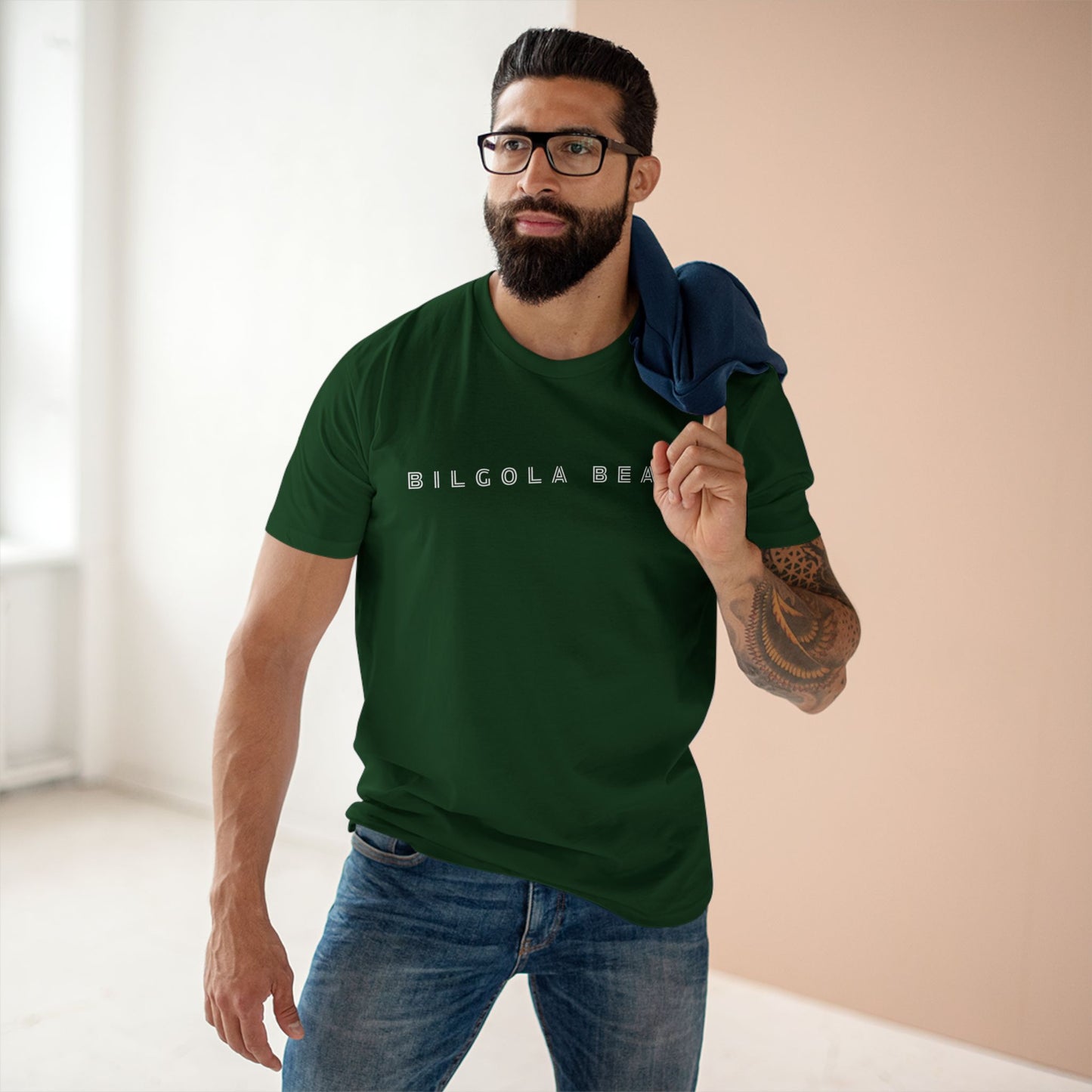 Bilgola Beach logo on Adult Staple Cotton T-Shirt