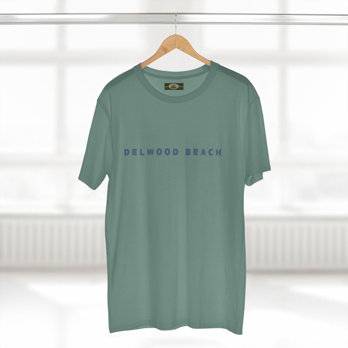 Delwood Beach logo on Adult Staple Cotton T-Shirt