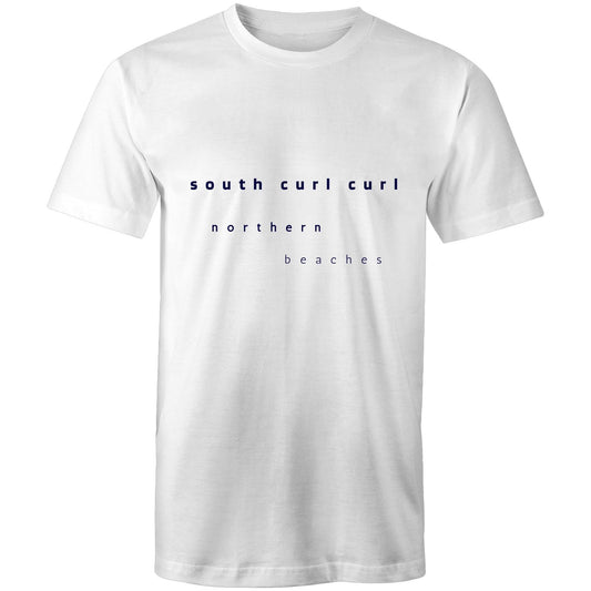 AS Colour Staple - Cotton T-Shirt South Curl Curl logo - Lost Manly Shop