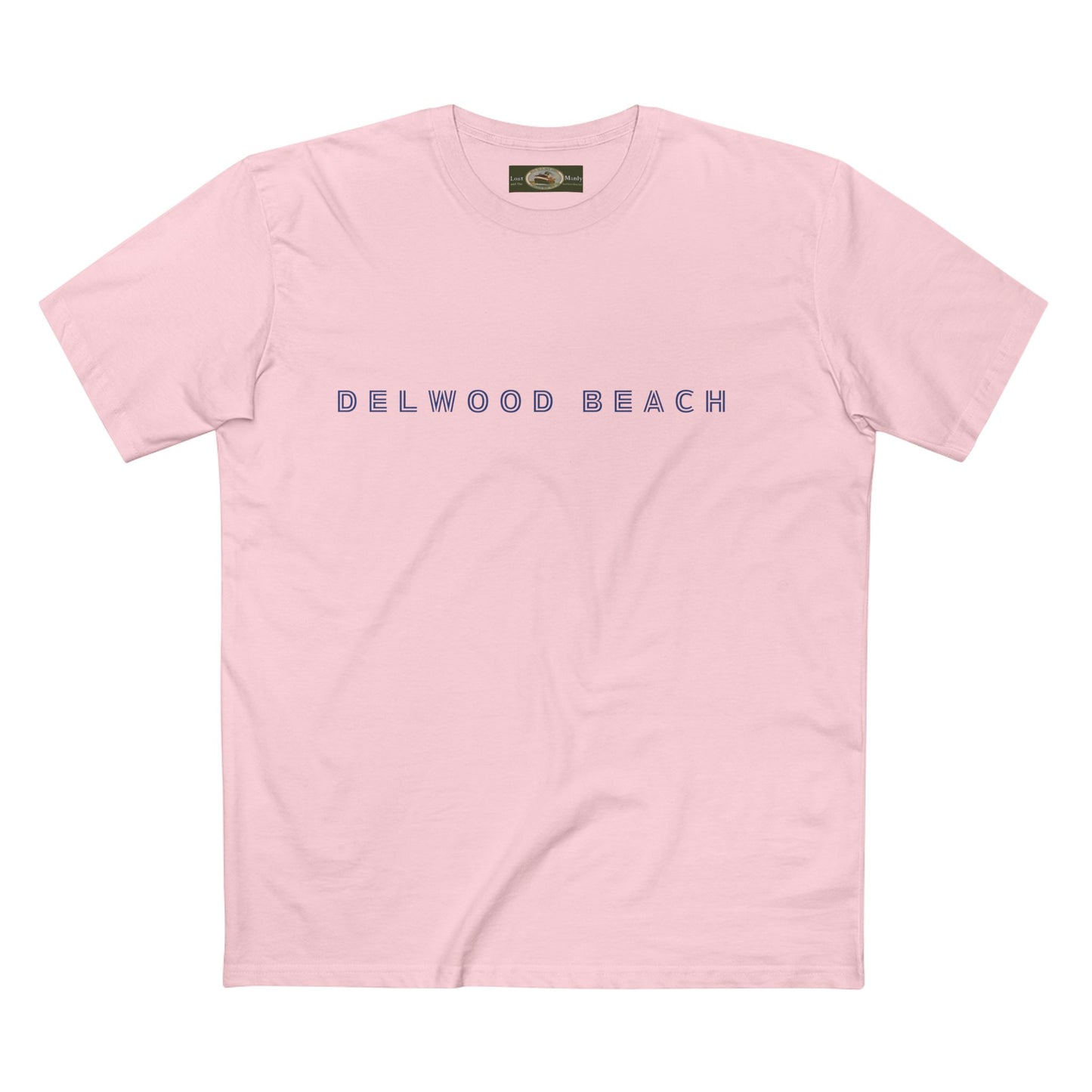 Delwood Beach logo on Adult Staple Cotton T-Shirt