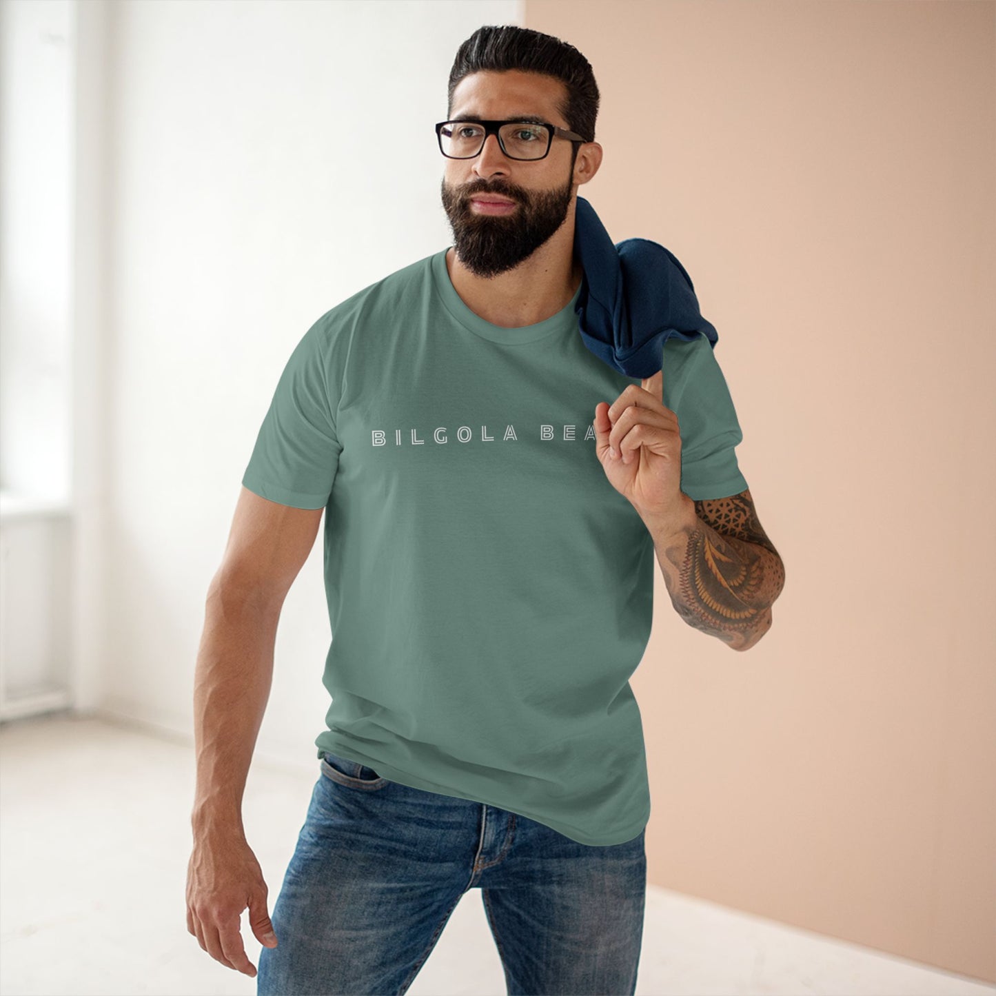 Bilgola Beach logo on Adult Staple Cotton T-Shirt