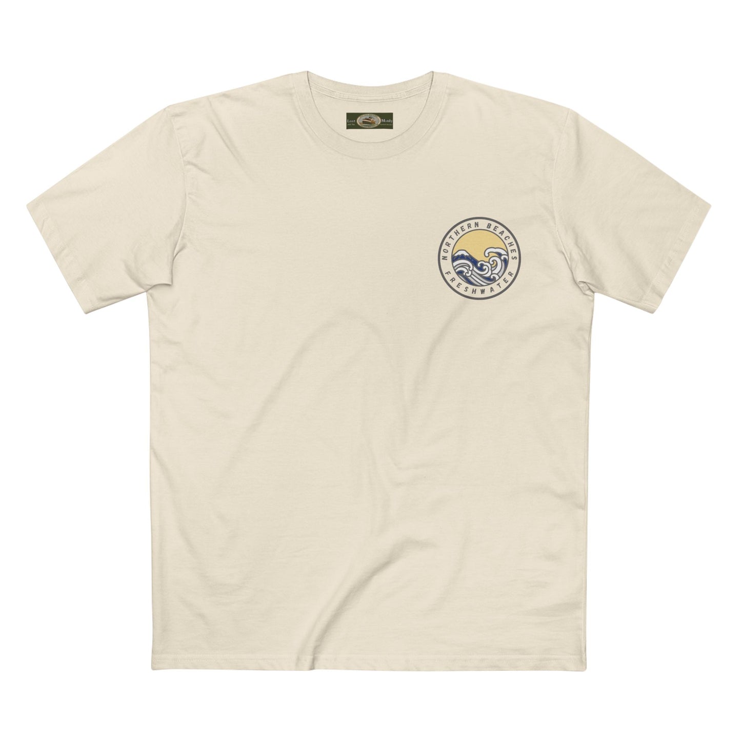 AS Colour Staple T-Shirt Northern Beaches Freshwater Custom small Logo - Lost Manly Shop