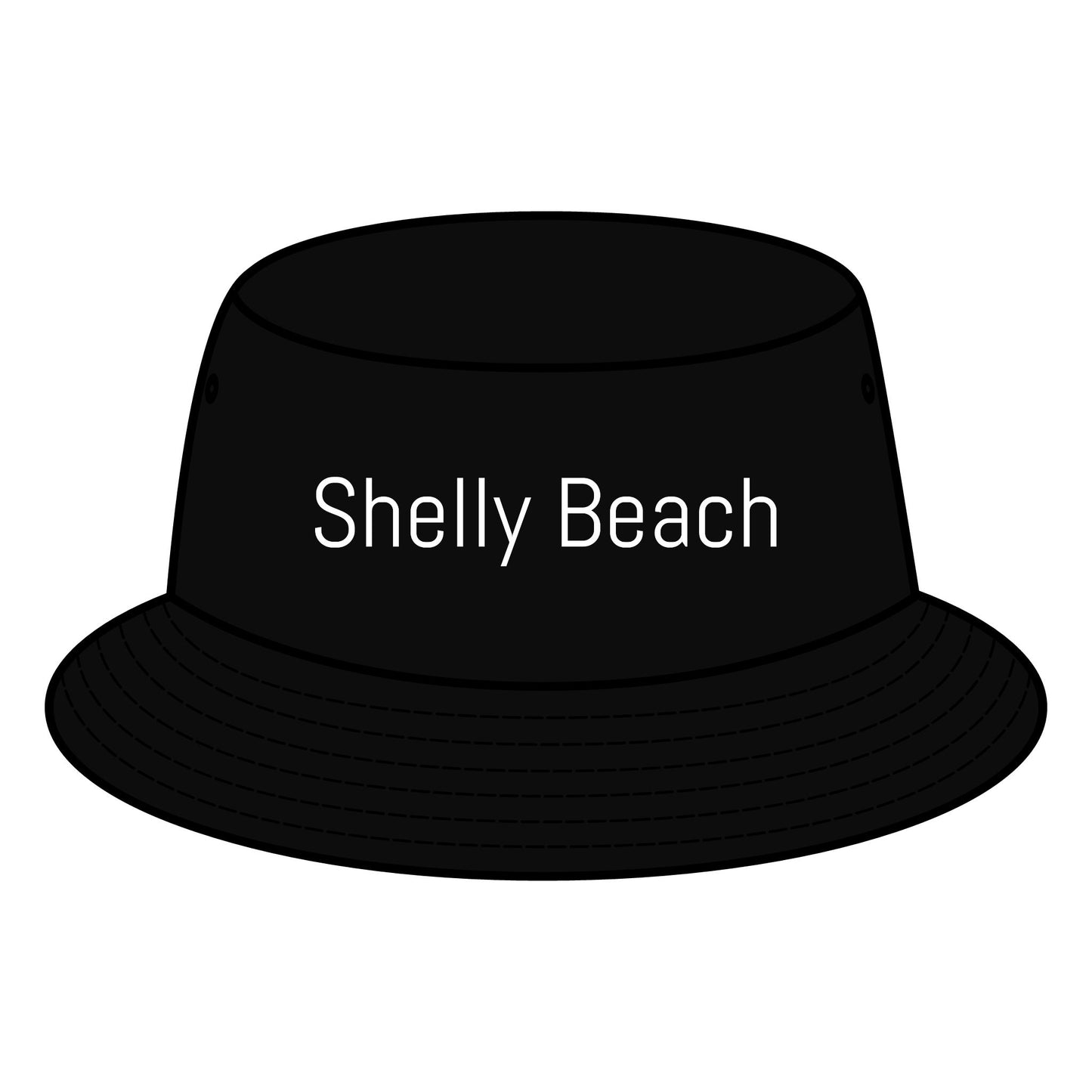 SHELLY BEACH Bucket Hat Custom Northern Beaches Logo Design