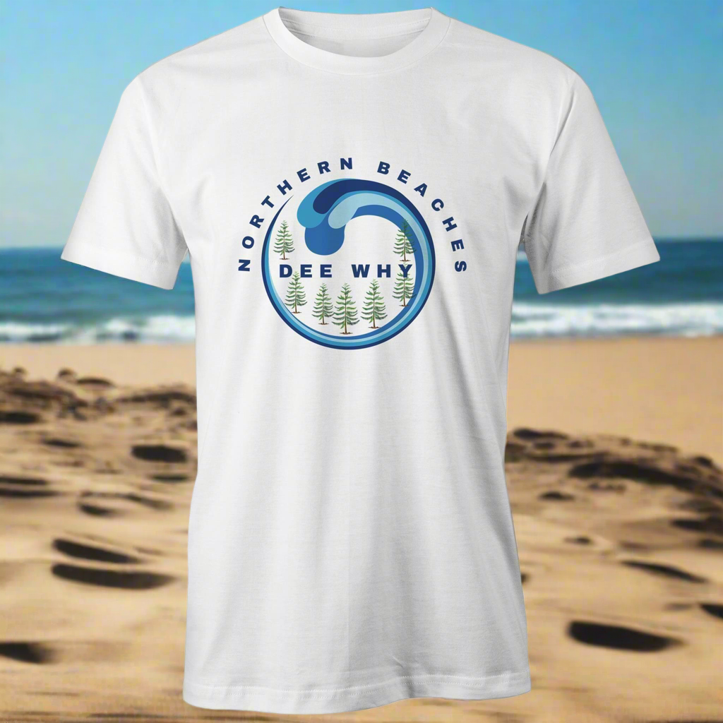 Classic cotton T-Shirt Northern Beaches Dee Why logo - Lost Manly Shop