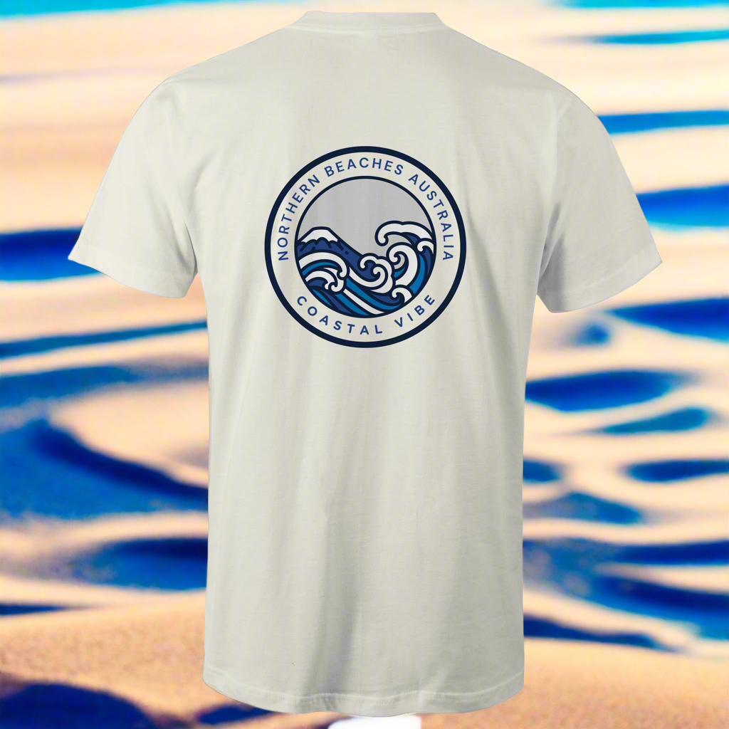 Coastal Vibe Northern Beaches Sydney Australia Printed Logo T-Shirt - Lost Manly Shop