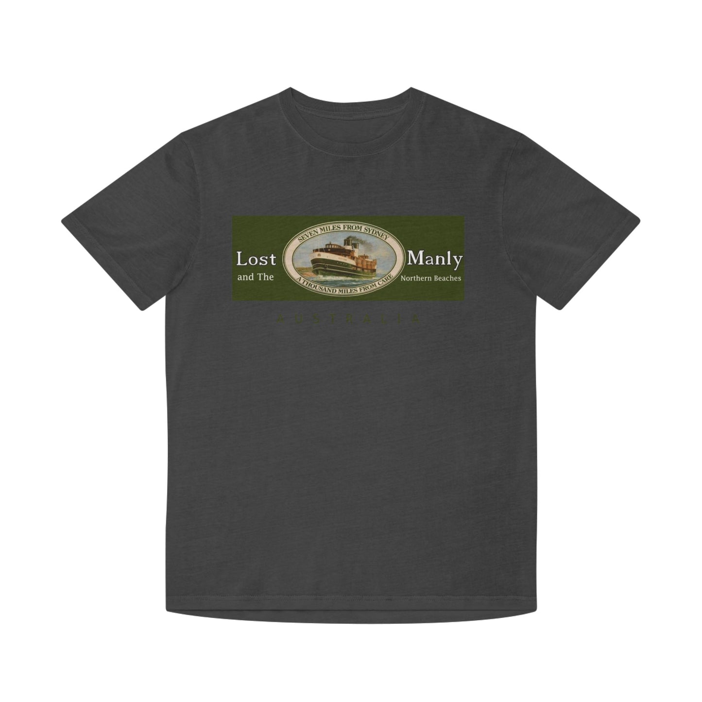 Faded Shirt Manly Ferries South Steyne Logo Tee - Lost Manly Shop