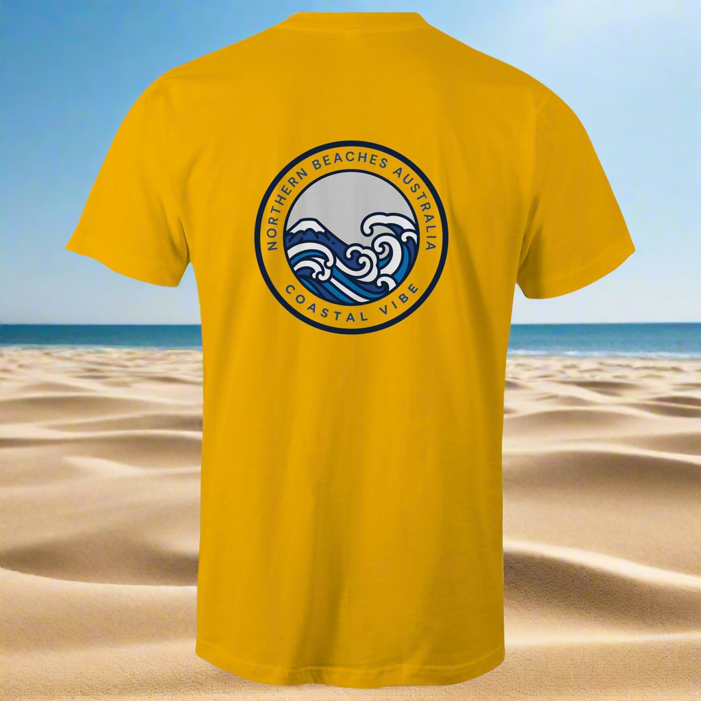 Coastal Vibe Northern Beaches Sydney Australia Printed Logo T-Shirt - Lost Manly Shop