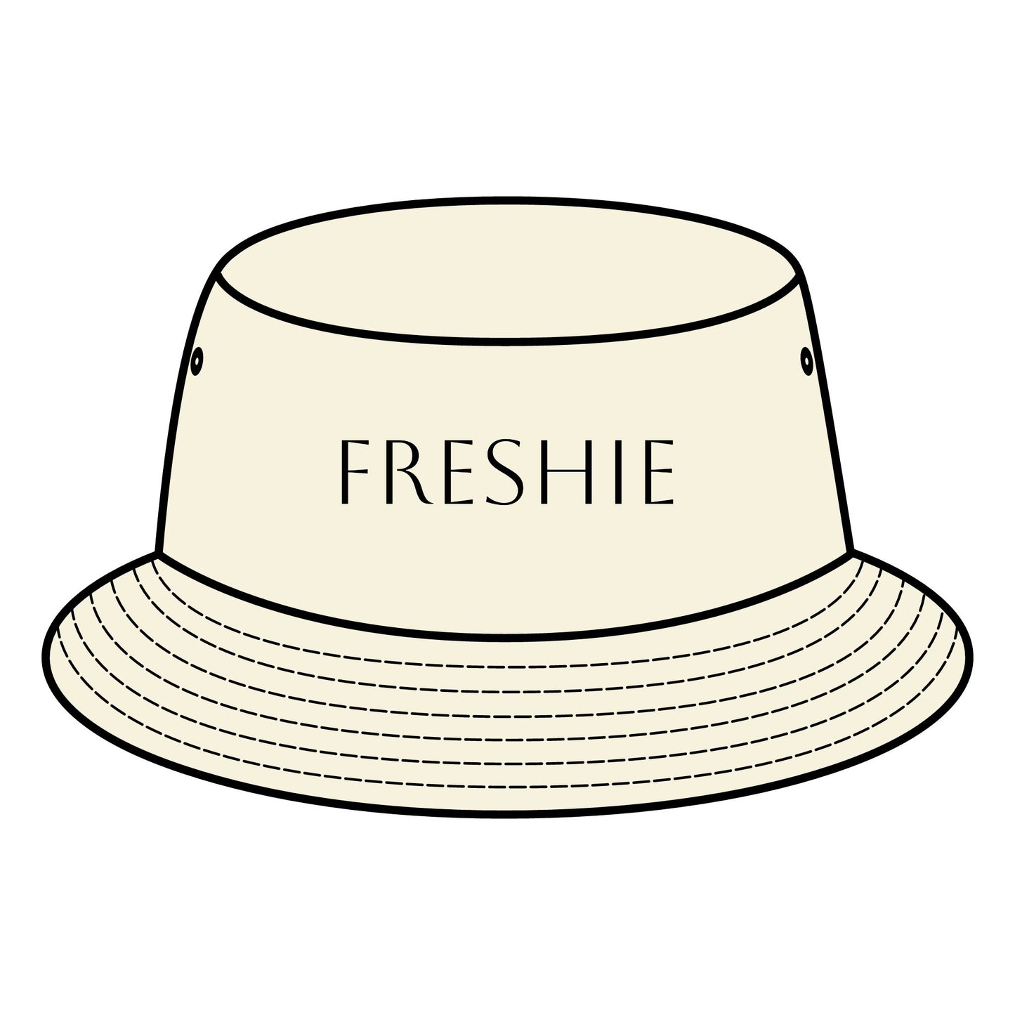 FRESHIE Bucket Hat with Custom Northern Beaches Logo Design