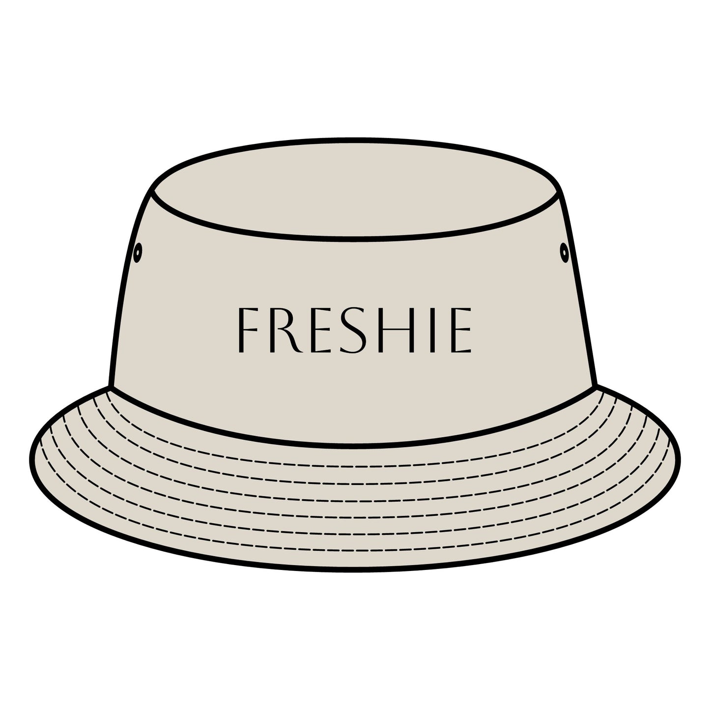 FRESHIE Bucket Hat with Custom Northern Beaches Logo Design