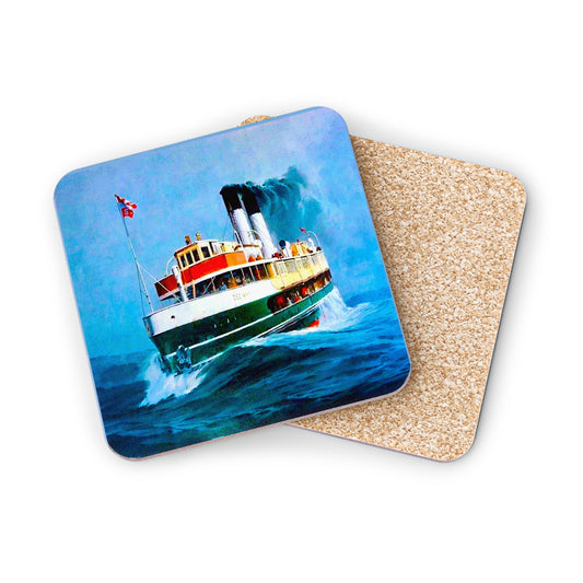Custom Cork backing Coasters Dee Why Ferry Painting
