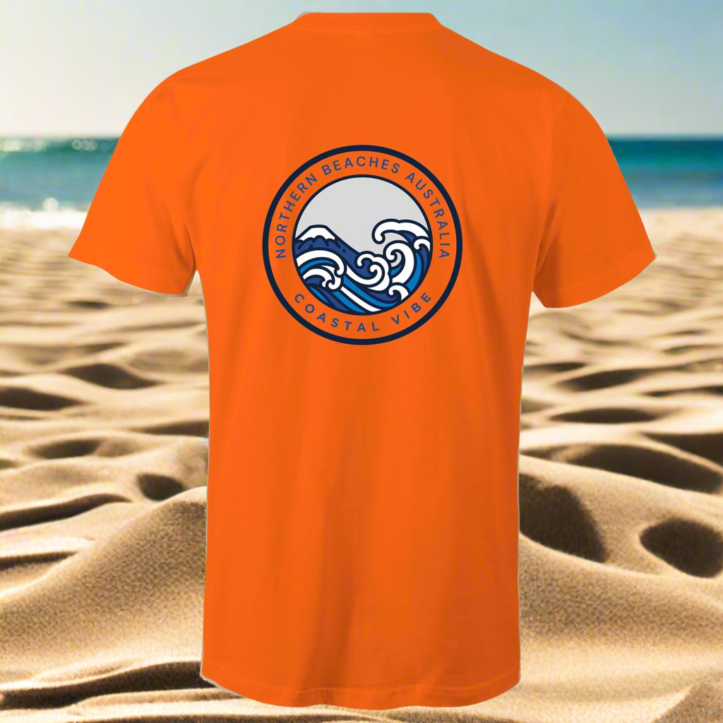 Coastal Vibe Northern Beaches Sydney Australia Printed Logo T-Shirt - Lost Manly Shop