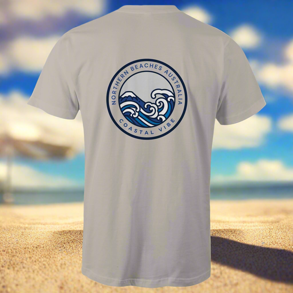 Coastal Vibe Northern Beaches Sydney Australia Printed Logo T-Shirt - Lost Manly Shop