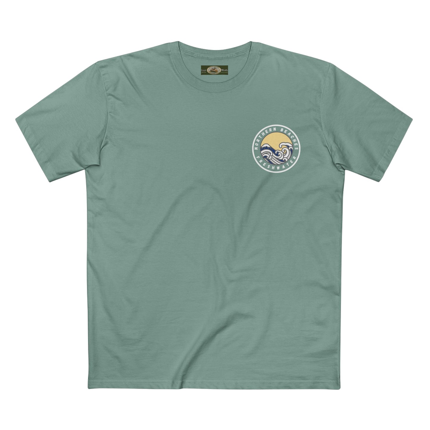 AS Colour Staple T-Shirt Northern Beaches Freshwater Custom small Logo - Lost Manly Shop