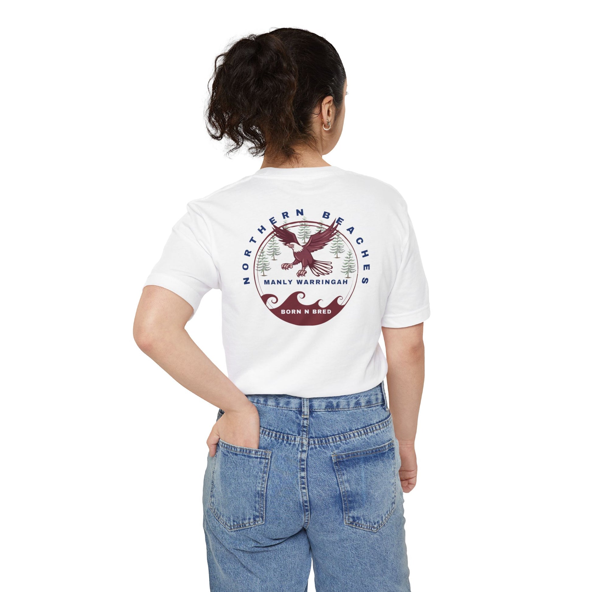 Manly Warringah Born n Bred Unisex Pocket T-shirt - Lost Manly Shop