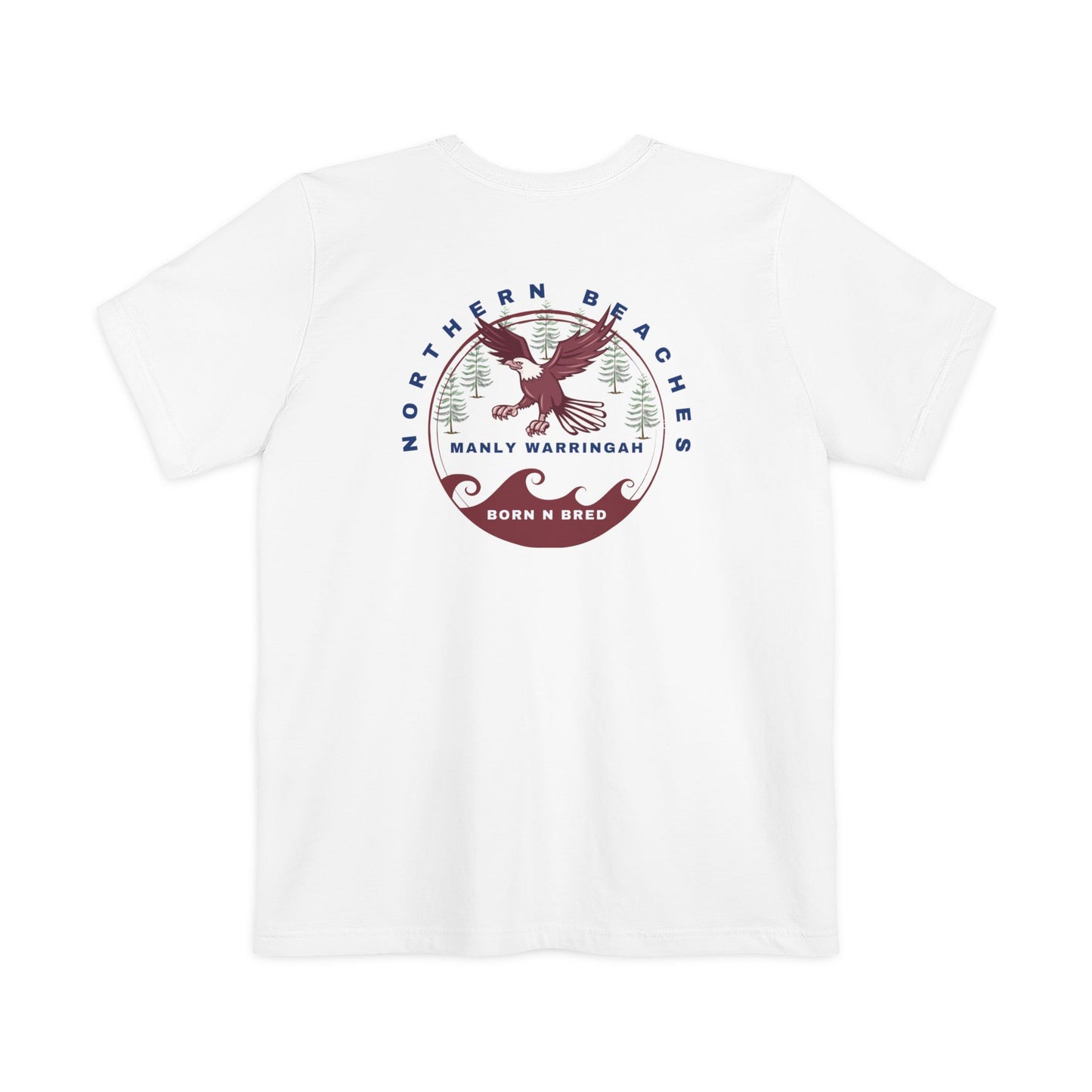 Manly Warringah Born n Bred Unisex Pocket T-shirt - Lost Manly Shop