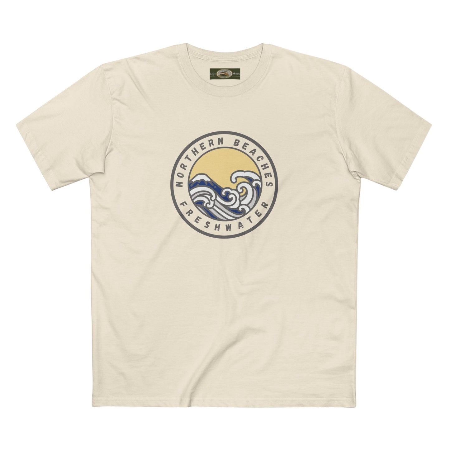 Adult Staple Tee Northern Beaches Freshwater front logo - Lost Manly Shop