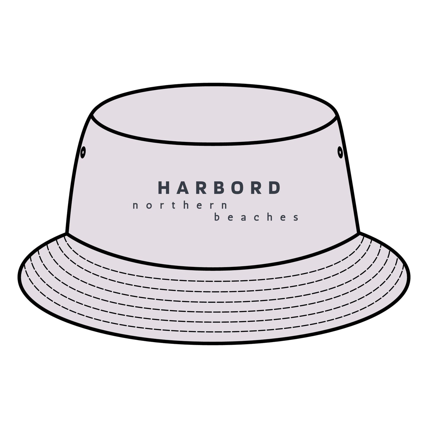 HARBORD NB Bucket Hat with Custom Northern Beaches Logo Design