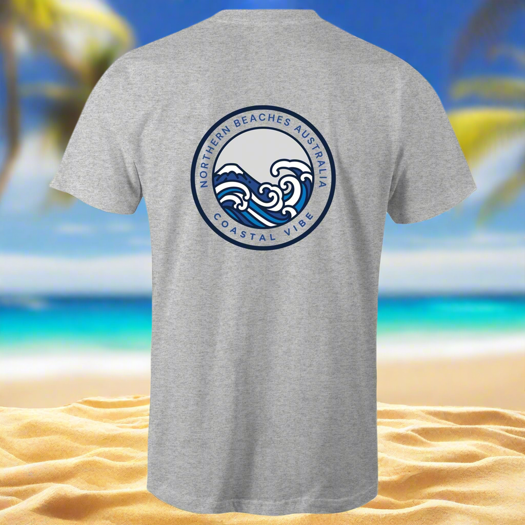 Coastal Vibe Northern Beaches Sydney Australia Printed Logo T-Shirt - Lost Manly Shop