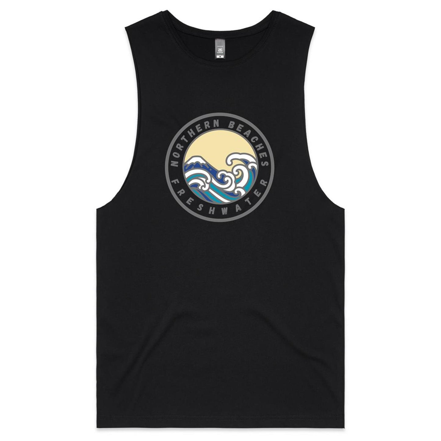 AS Colour Barnard - Northern Beaches Fairlight logo on Adult Tank Top Tee - Lost Manly Shop