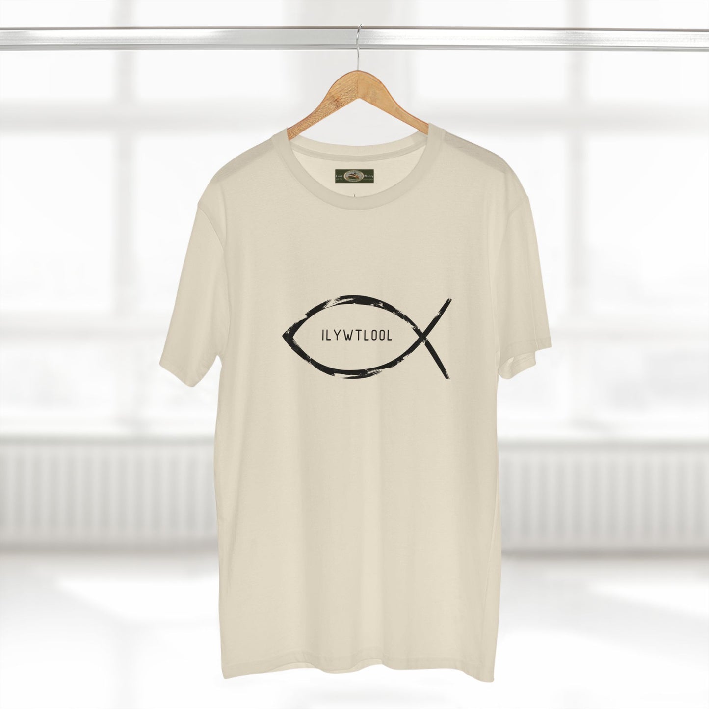 Christian Fish Acronym Adult Tee - Lost Manly Shop