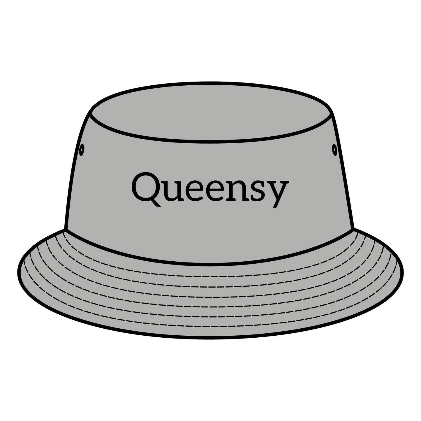 Queensy Bucket Hat with Custom Printed Logo