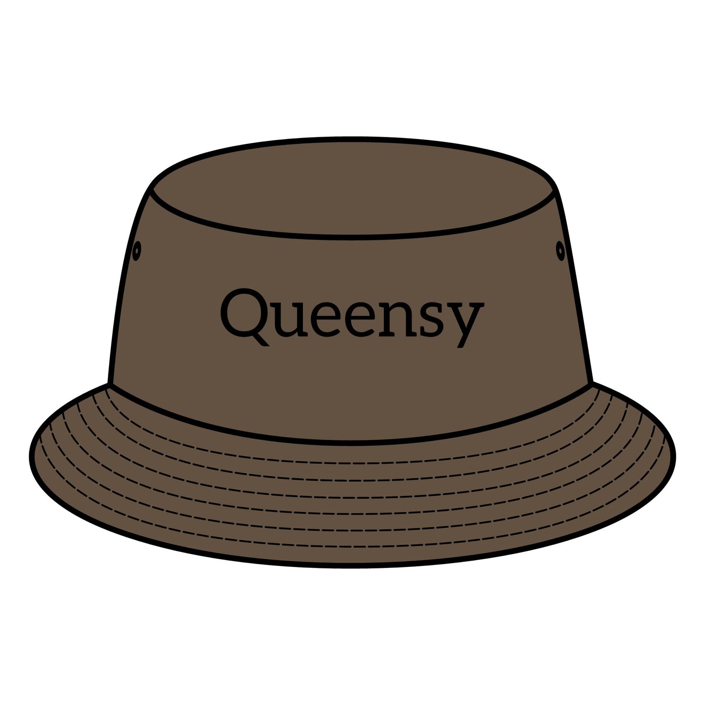 Queensy Bucket Hat with Custom Printed Logo