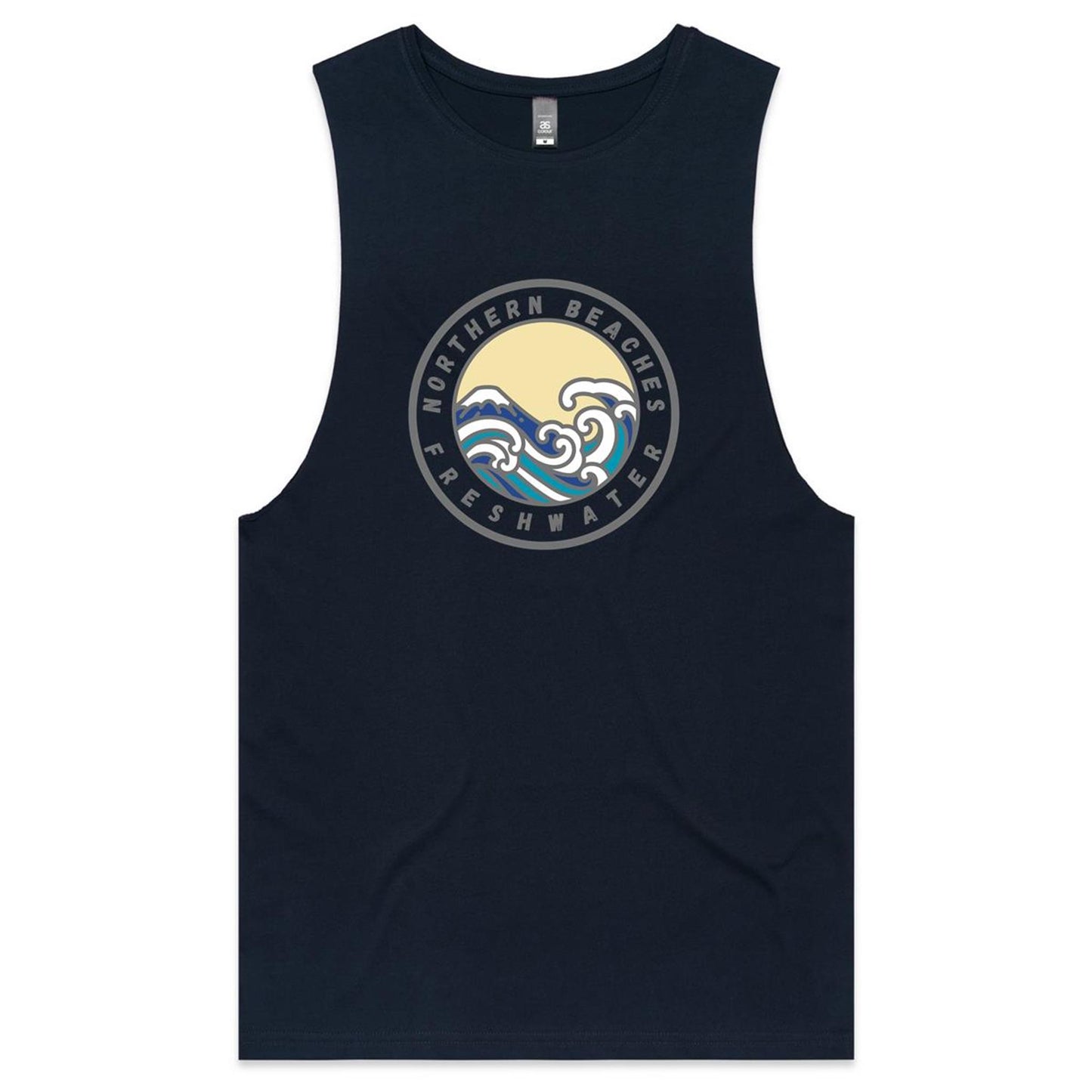 AS Colour Barnard - Northern Beaches Fairlight logo on Adult Tank Top Tee - Lost Manly Shop