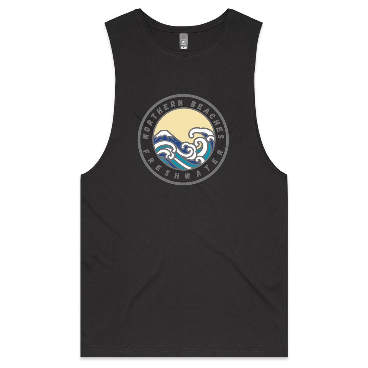 AS Colour Barnard - Northern Beaches Fairlight logo on Adult Tank Top Tee - Lost Manly Shop