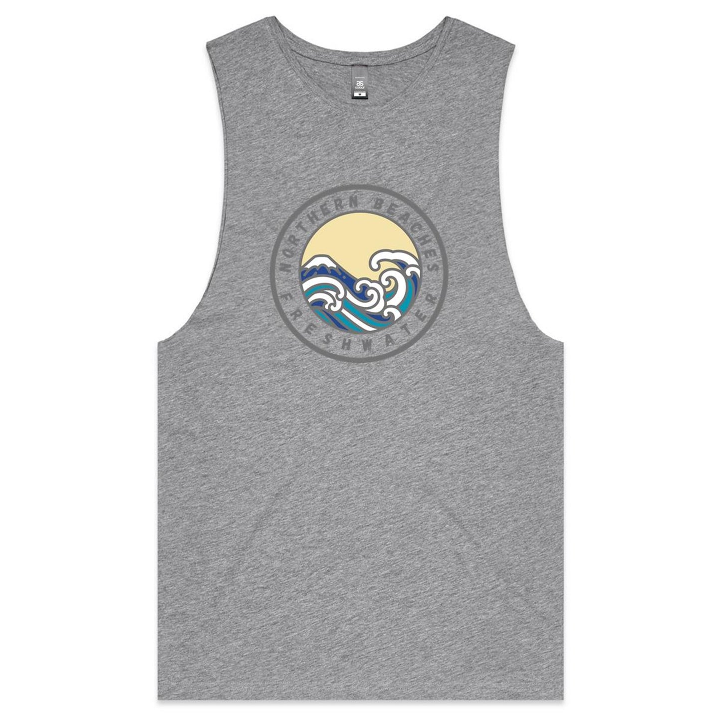 AS Colour Barnard - Northern Beaches Fairlight logo on Adult Tank Top Tee - Lost Manly Shop