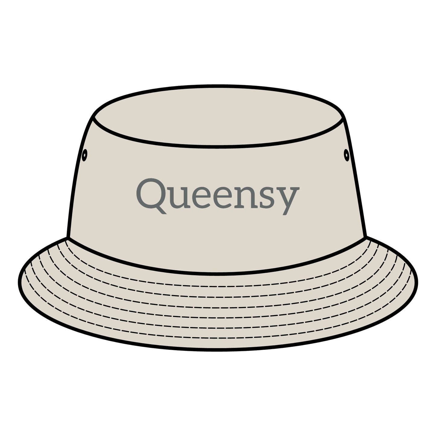 Queensy Bucket Hat with Custom Printed Logo