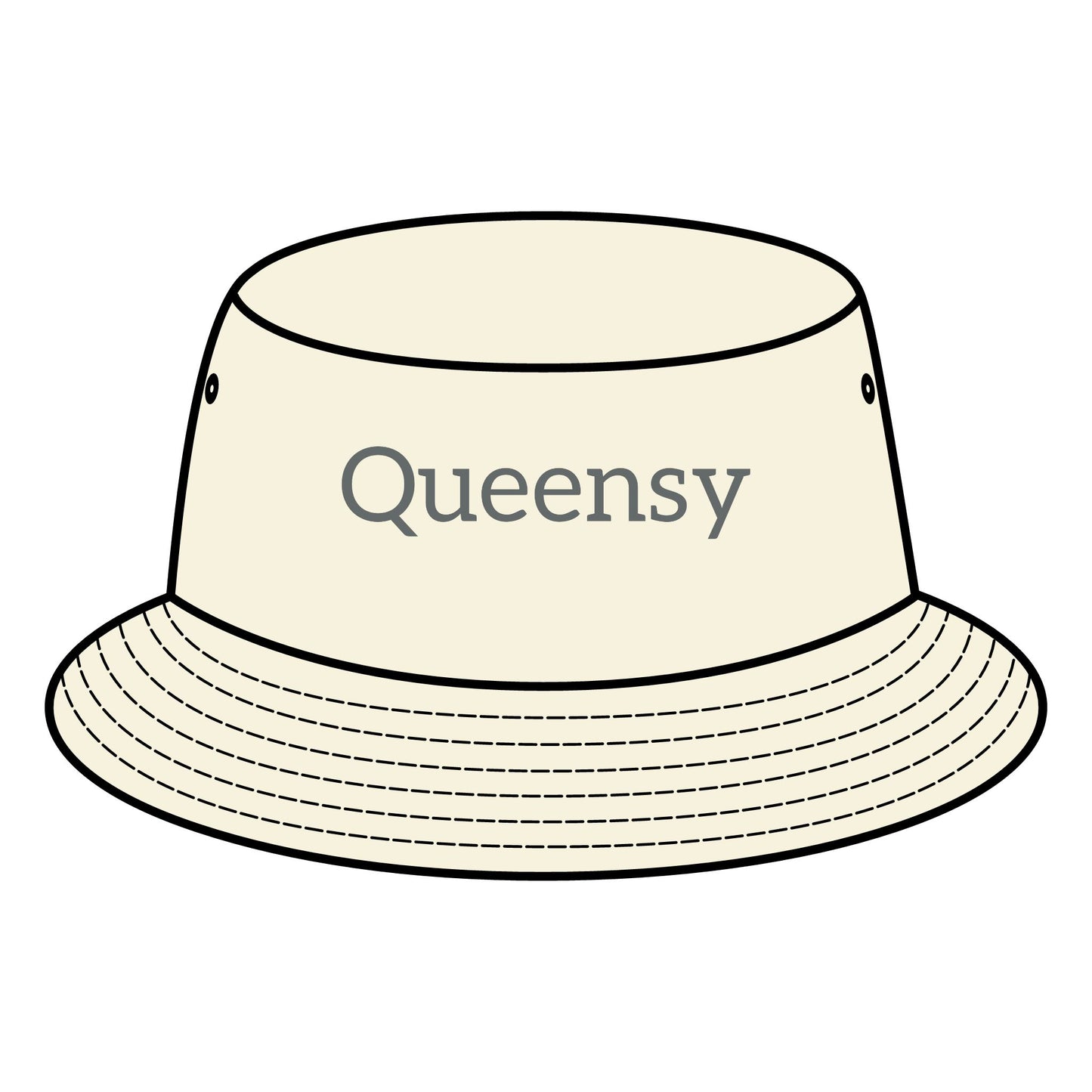 Queensy Bucket Hat with Custom Printed Logo