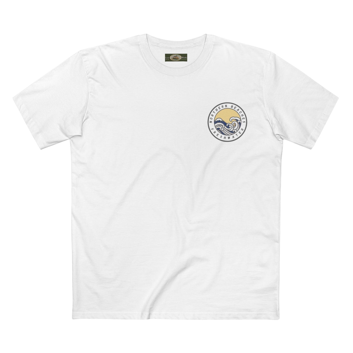 AS Colour Staple T-Shirt Northern Beaches Freshwater Custom small Logo - Lost Manly Shop