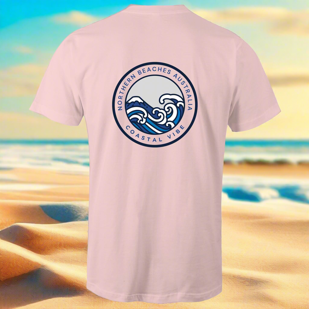 Coastal Vibe Northern Beaches Sydney Australia Printed Logo T-Shirt - Lost Manly Shop