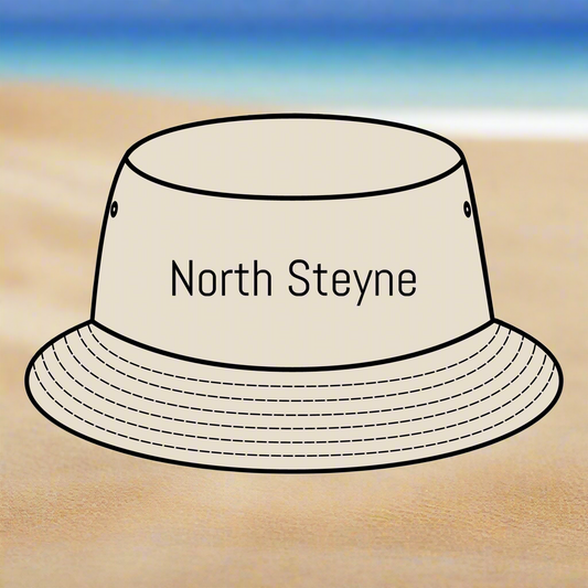 NORTH STEYNE Bucket Hat with Custom Northern Beaches Logo Design