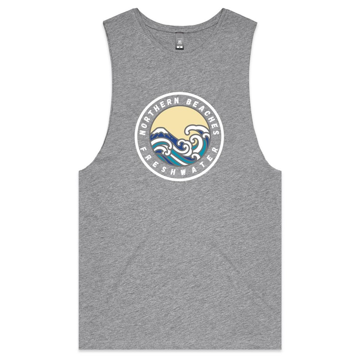 AS Colour Barnard - Northern Beaches Fairlight logo on Adult Tank Top Tee - Lost Manly Shop