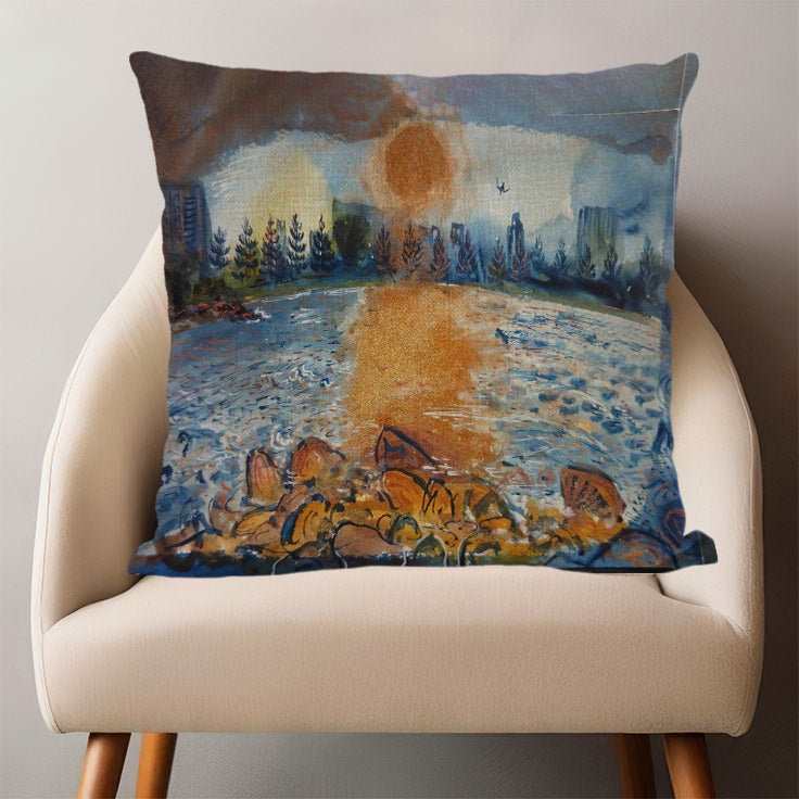 Sydney Coastal Charm Cushion Cover – Unique Art for Home Decor - Lost Manly Shop