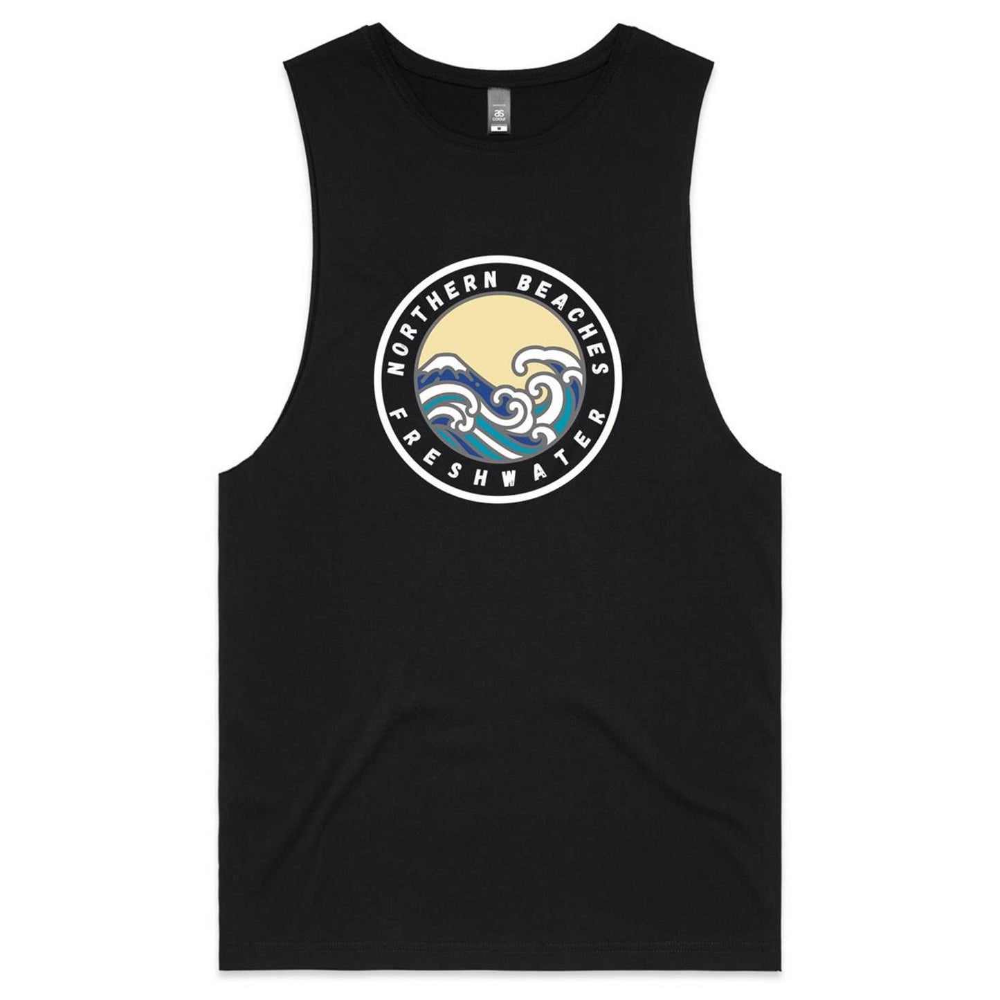 AS Colour Barnard - Northern Beaches Fairlight logo on Adult Tank Top Tee - Lost Manly Shop