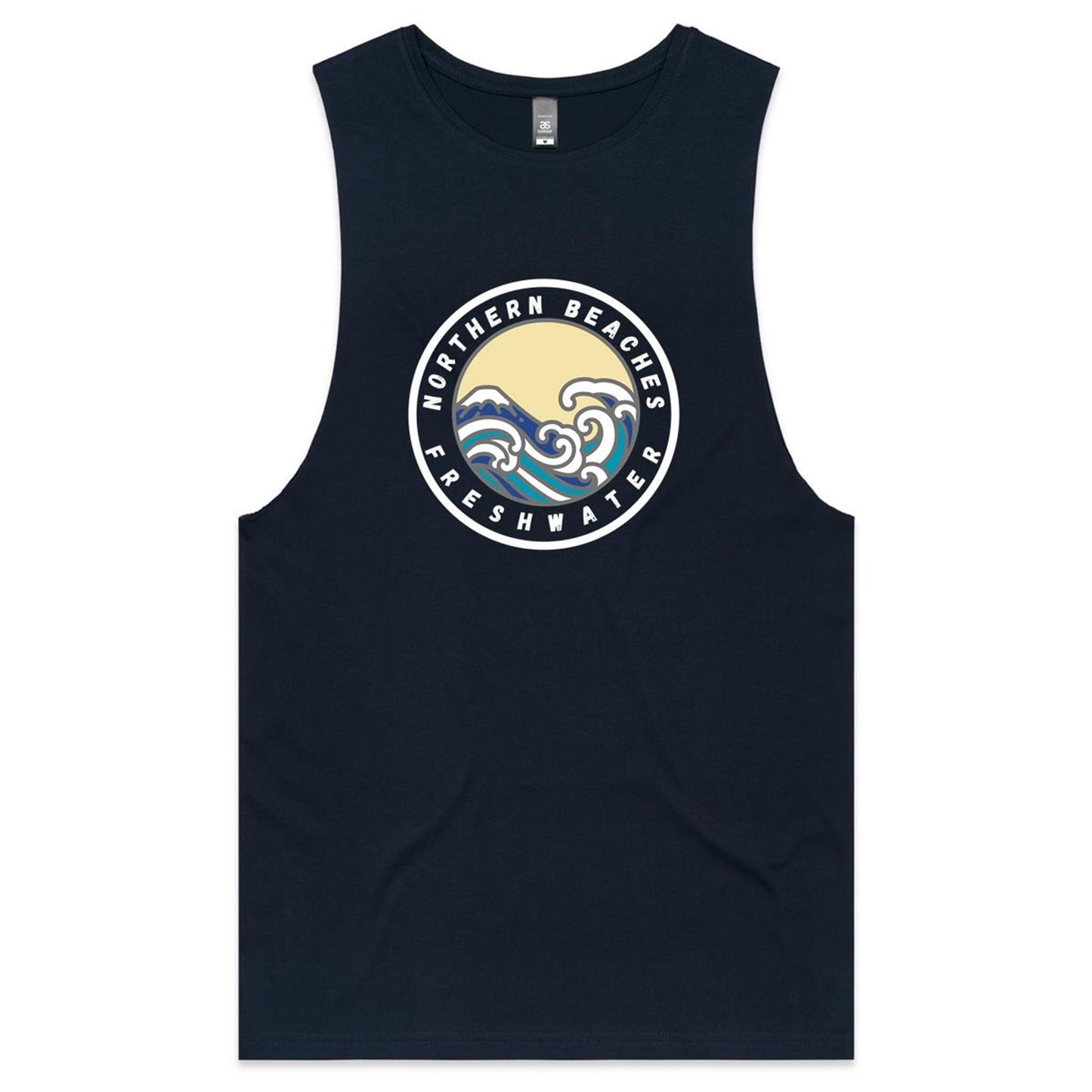 AS Colour Barnard - Northern Beaches Fairlight logo on Adult Tank Top Tee - Lost Manly Shop