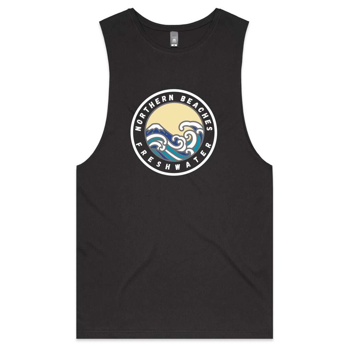 AS Colour Barnard - Northern Beaches Fairlight logo on Adult Tank Top Tee - Lost Manly Shop