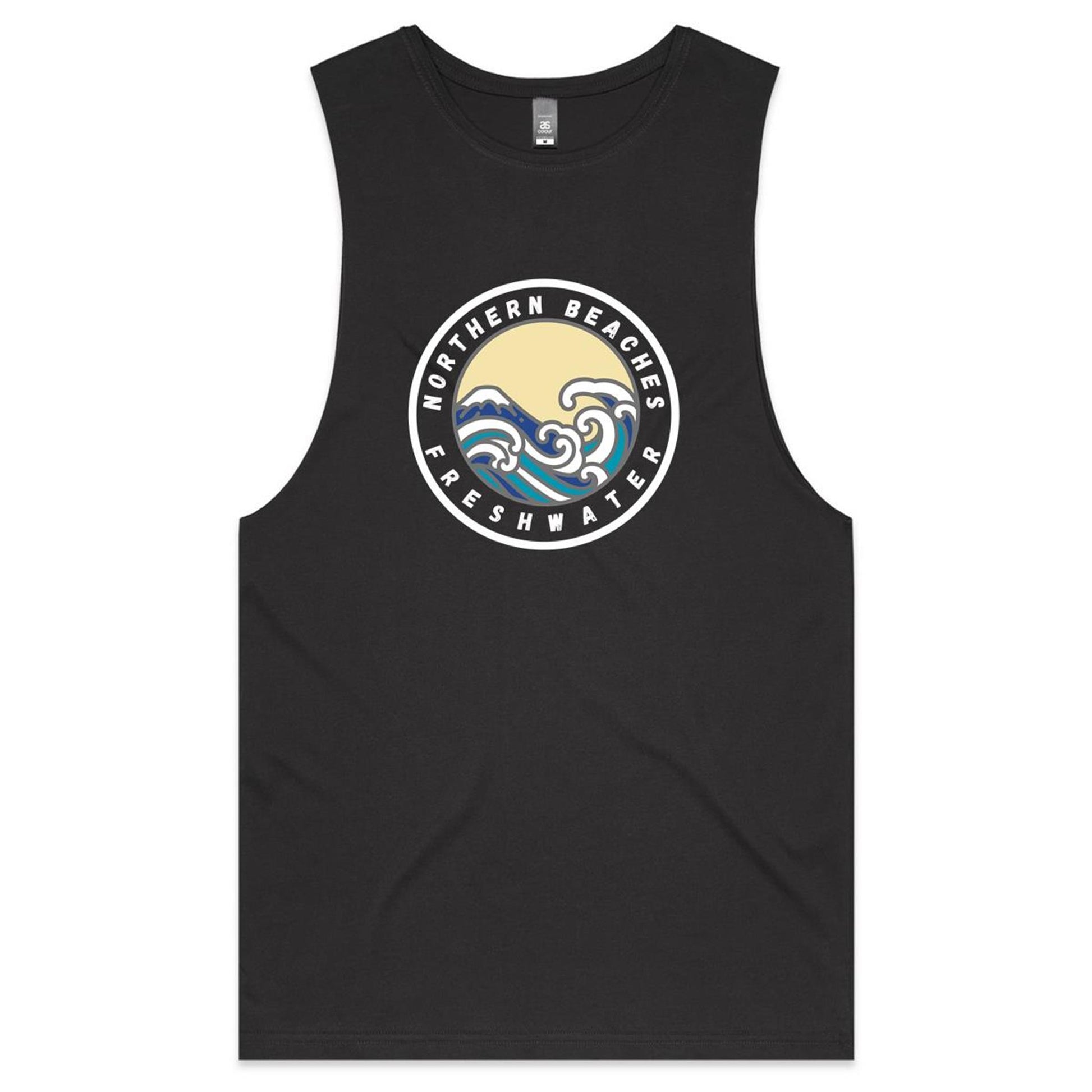 AS Colour Barnard - Northern Beaches Fairlight logo on Adult Tank Top Tee - Lost Manly Shop