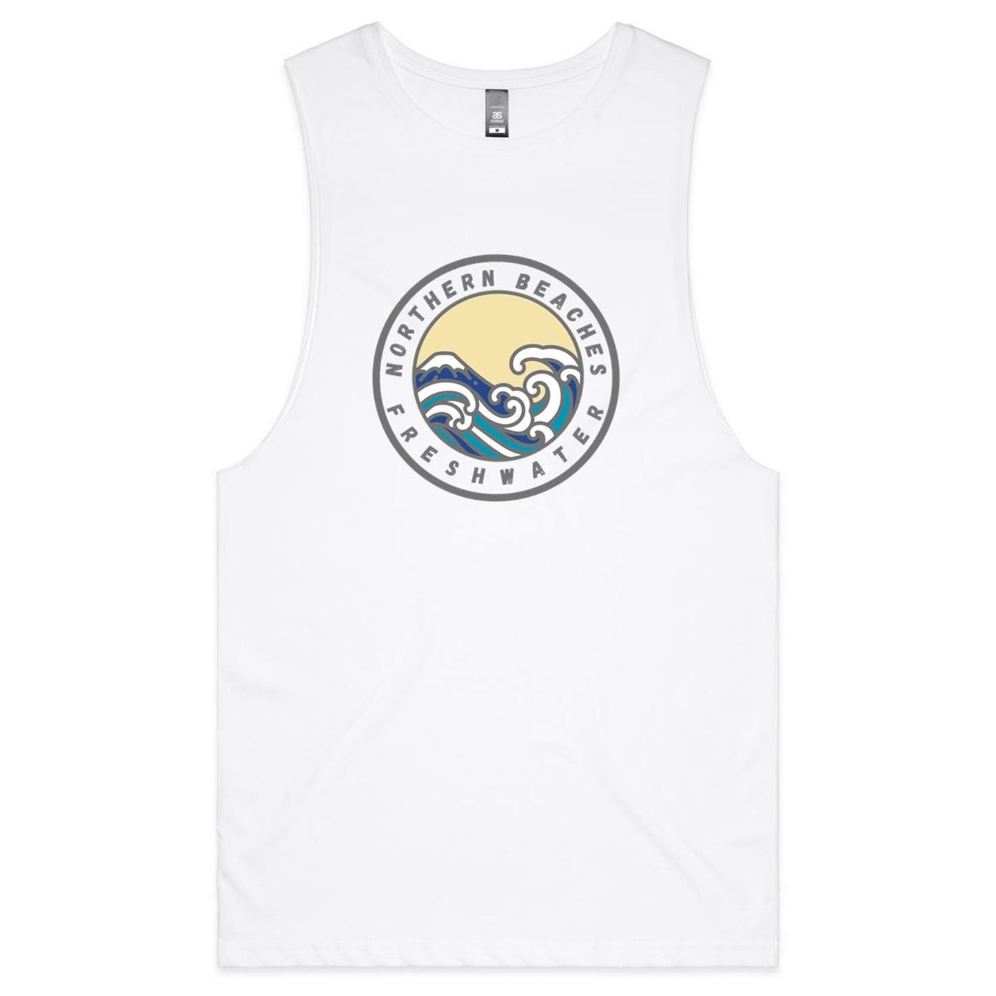 AS Colour Barnard - Northern Beaches Fairlight logo on Adult Tank Top Tee - Lost Manly Shop