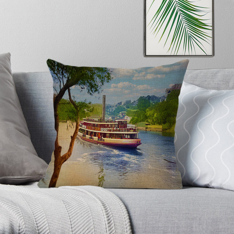 Sydney Coastal Charm Cushion Cover – Unique Art for Home Decor - Lost Manly Shop