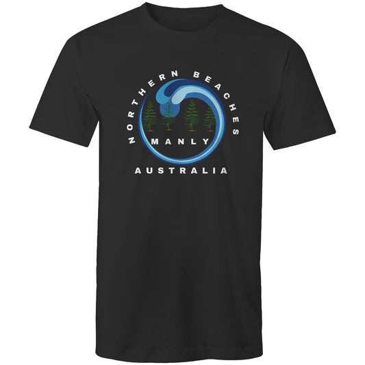 Mens soft cotton T-Shirt Northern Beaches logo in sizes up to 5XL - Lost Manly Shop